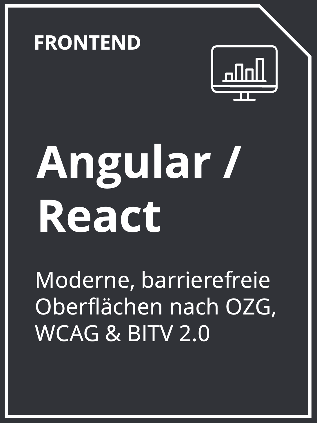 Angular und React als Frontendtechnologien