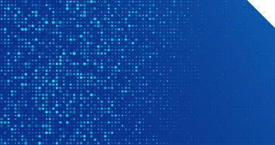 Abstraktes Datenmuster in Blau mit leuchtenden Punkten, das digitale Vernetzung, Datenfluss und moderne Technologien symbolisiert.