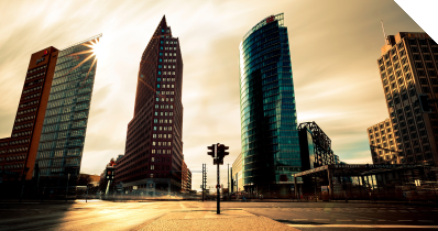 Eine Skyline in Berlin