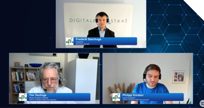 Die Referenten des Webinars diskutieren über sichere Softwarelieferketten in Behörden