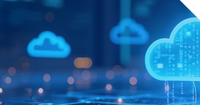 Wolken und Strukturen als Sinnbild für eine moderne IT-Landschaft