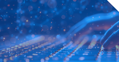 Finger an der Tastatur