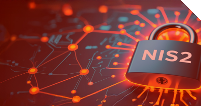 Ein Vorhängeschloss mit der Beschriftung: NIS2