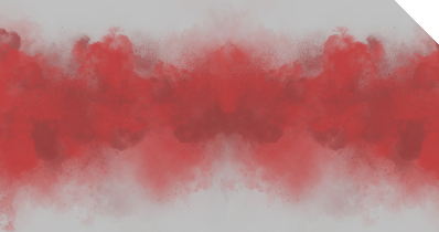 Ein langes Band miteinander verbundender roter Wolken