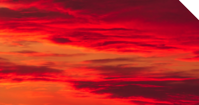 Wolken an einem rotem Himmel