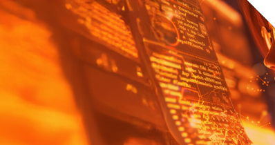 Eien junge Frau arbeitet an einem großen Monitor