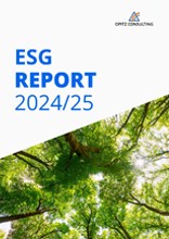 Titelbild des ESG Reports von OPITZ CONSULTING